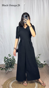 Exquisite Indigo chex Jumpsuit