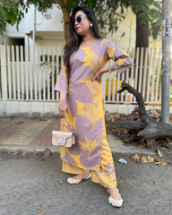 Trendy Lilaq Floral Kurta Set