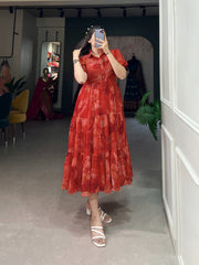 Glamorous Pure Chiffon Summer Frock