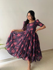 Embark On Summer In Style With Our Latest Fox Georgette Midi Dress