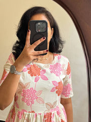 Delicate Beautiful Floral Maxi Frock