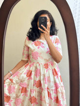 Delicate Beautiful Floral Maxi Frock