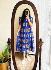 Luxurious Soft Cotton Fabric Maxi Gown