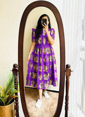 Luxurious Soft Cotton Fabric Maxi Gown