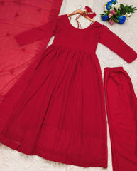 Pastel Red Kurta Set