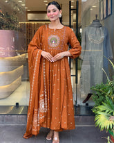 Radiant Orange Mal Cotton Kurta Set