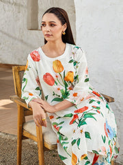 Mastani Printed Cotton Slub Kurta with Pants