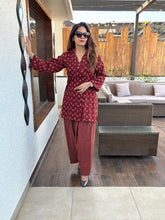 Padma Ajrakh Print Cotton Farshi Suit