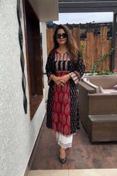 Minaxi Ajrakh Print Cotton Kurta