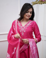 Lovely Pink  Ethnic Kurta-Set