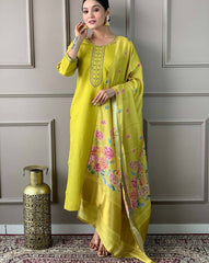 Tropical Lariqc Ethnic Kurta-Set