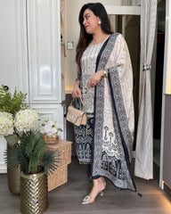 Sea Breeze Pure Muslin Kurta set