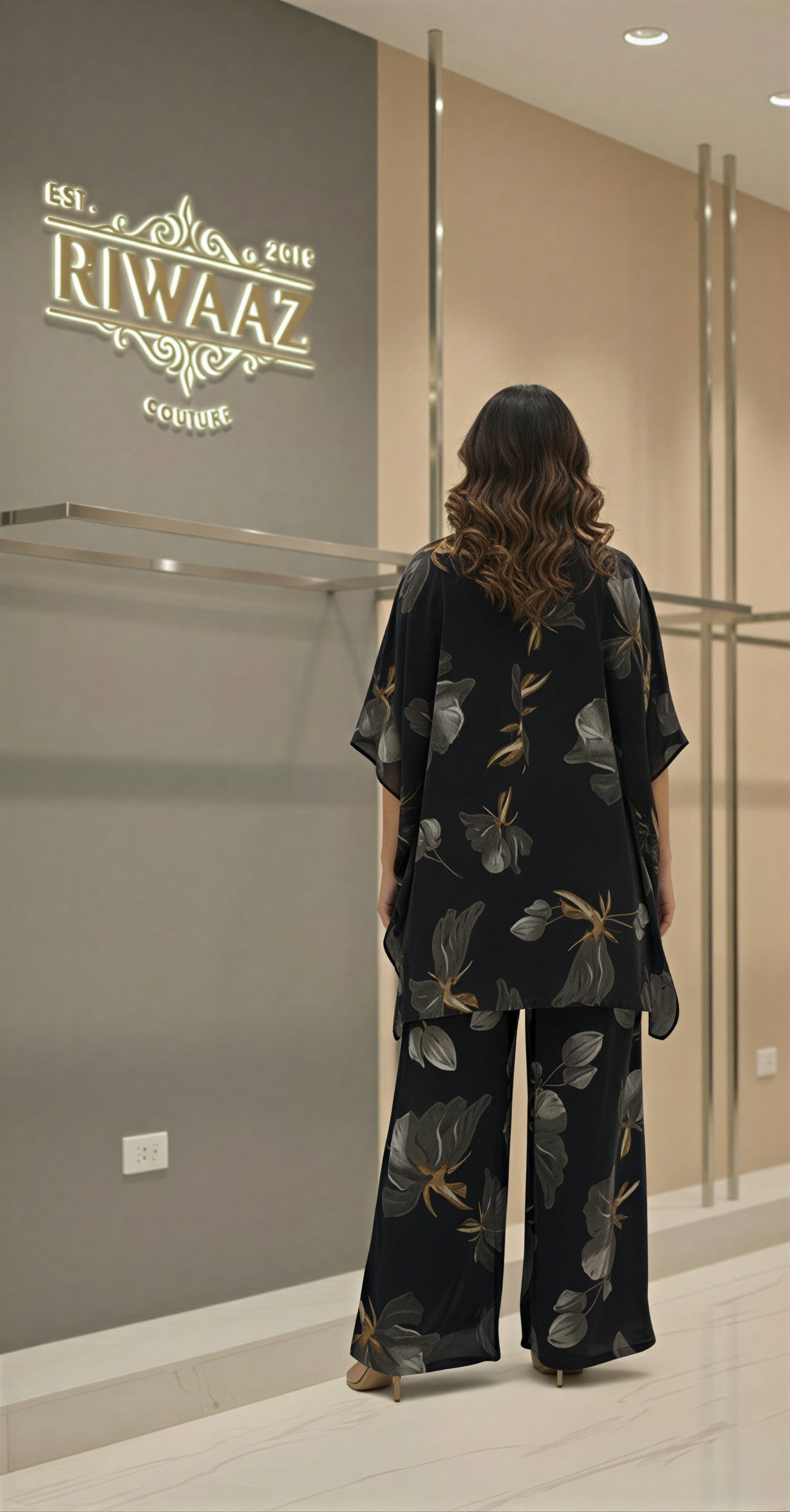 Rafaa Kaftan Style Imported Co-ord Set