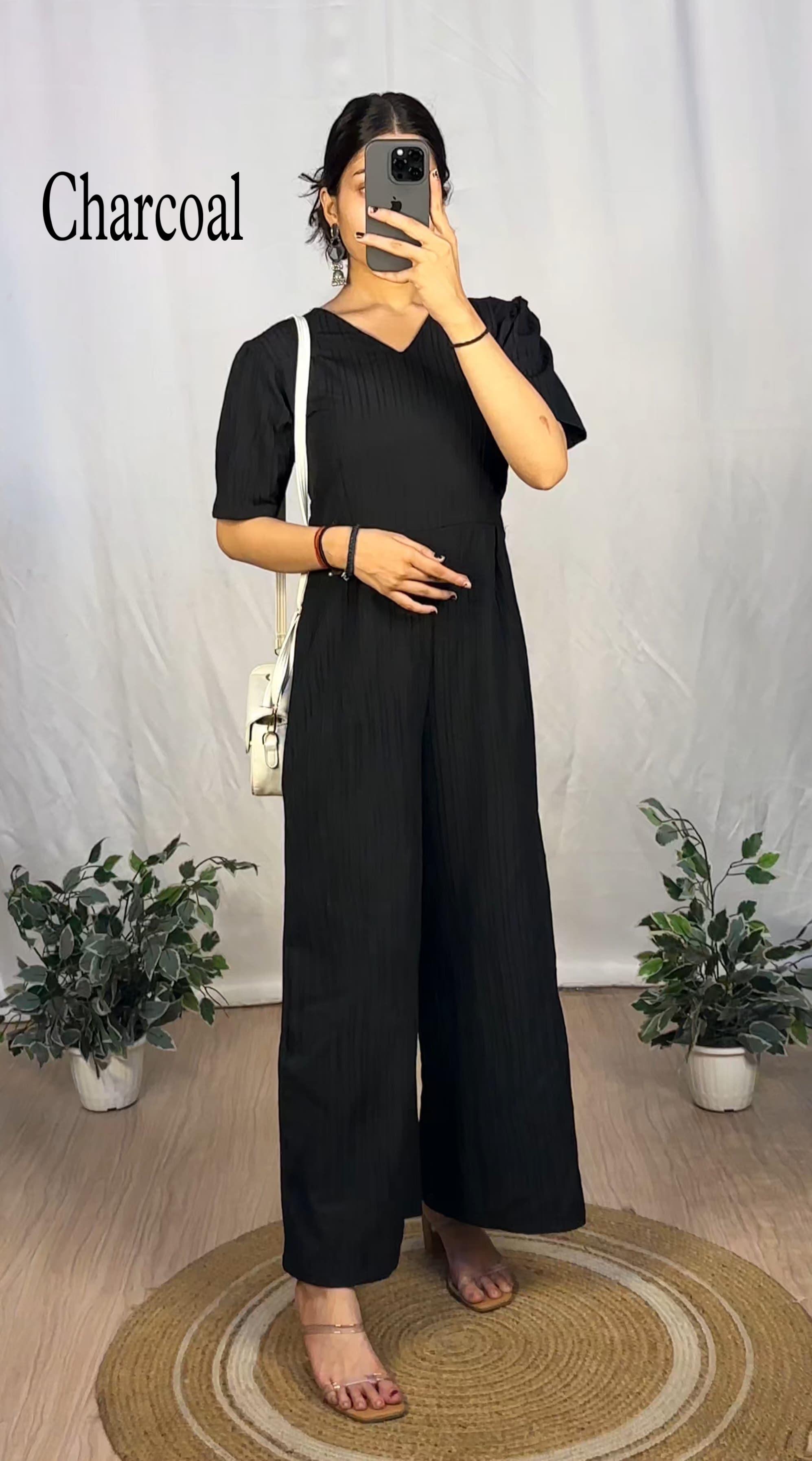 Exquisite Indigo chex Jumpsuit