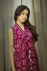 Radhika Mirrorwork Linen Kurta Set