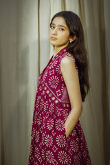 Radhika Mirrorwork Linen Kurta Set