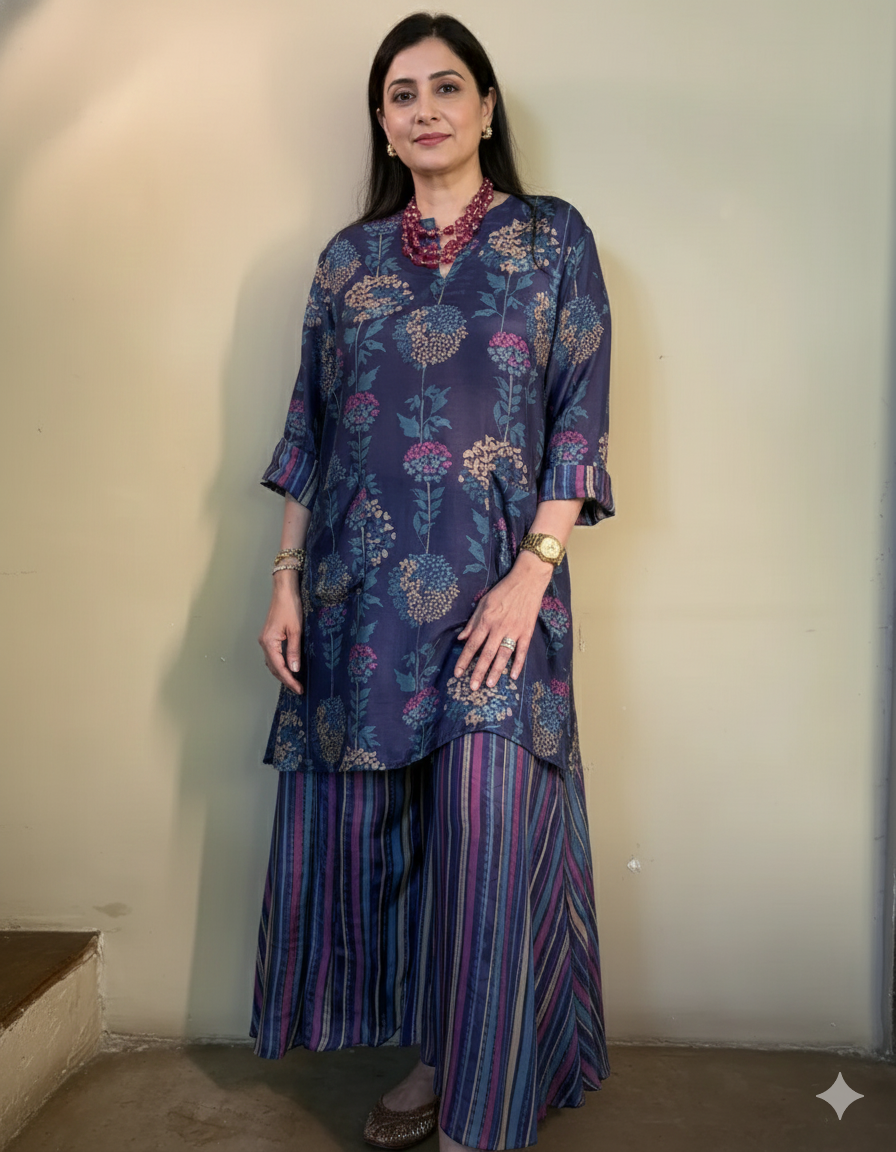 Manaa Cotton Printed Bloom Cord-Set