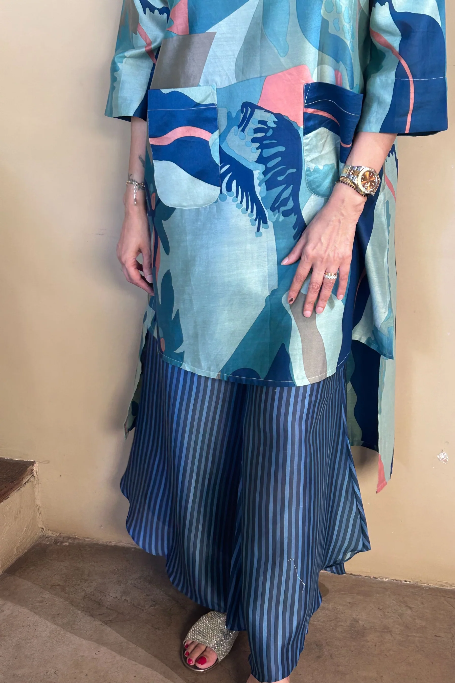 Isha Cotton Printed Bloom Cord-Set