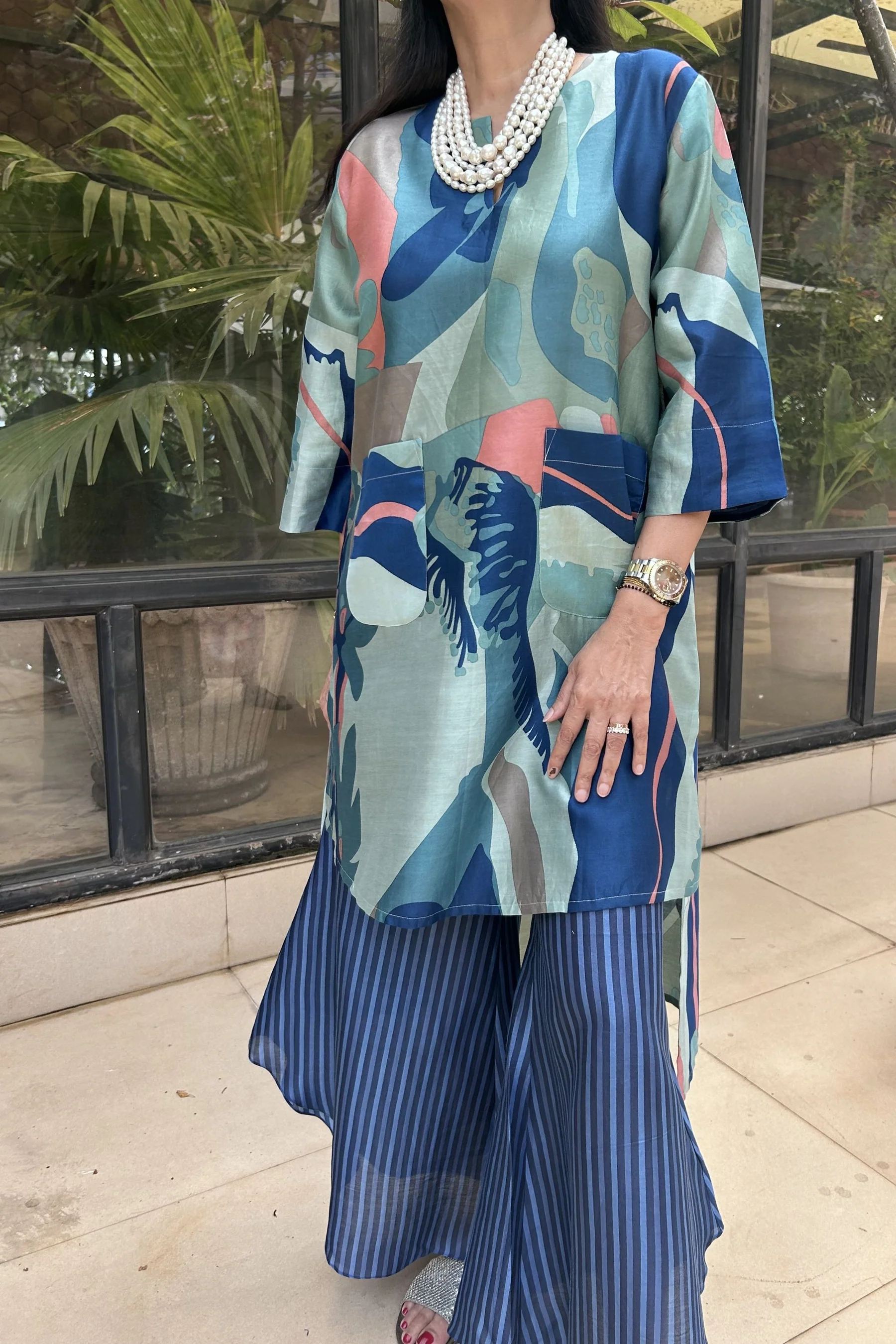 Isha Cotton Printed Bloom Cord-Set