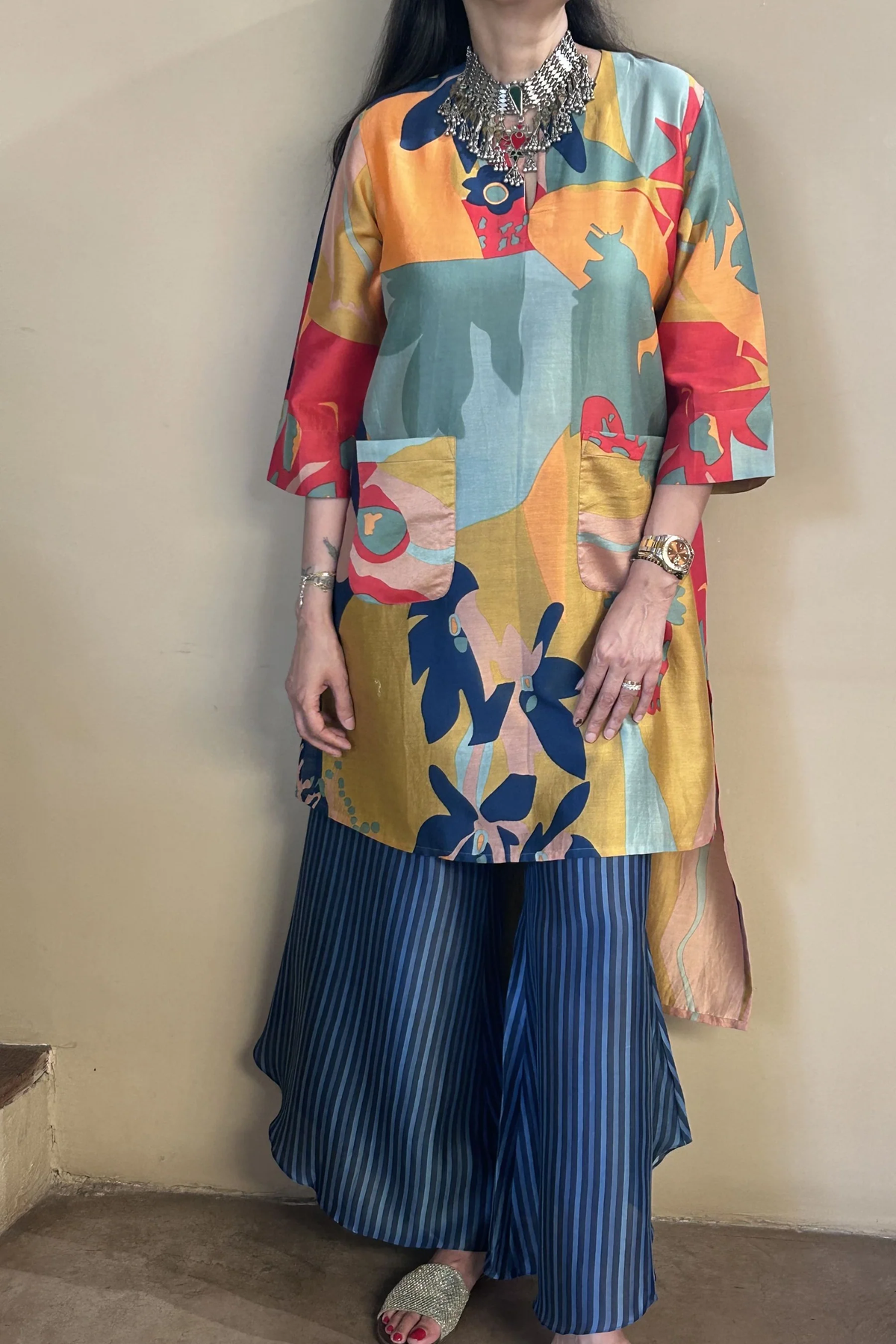 Isha Cotton Printed Bloom Cord-Set