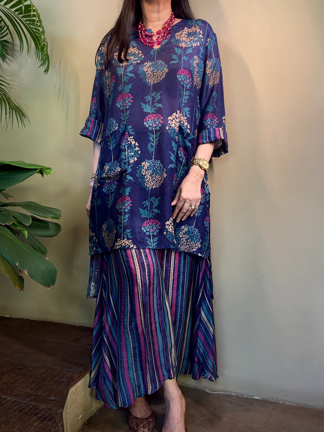 Manaa Cotton Printed Bloom Cord-Set