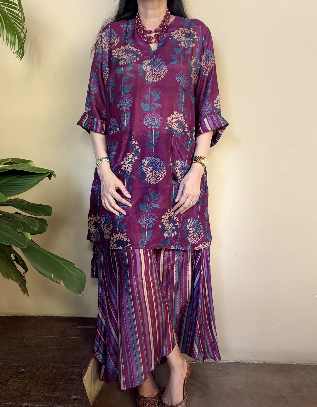 Manaa Cotton Printed Bloom Cord-Set