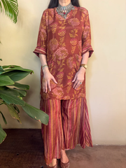 Manaa Cotton Printed Bloom Cord-Set