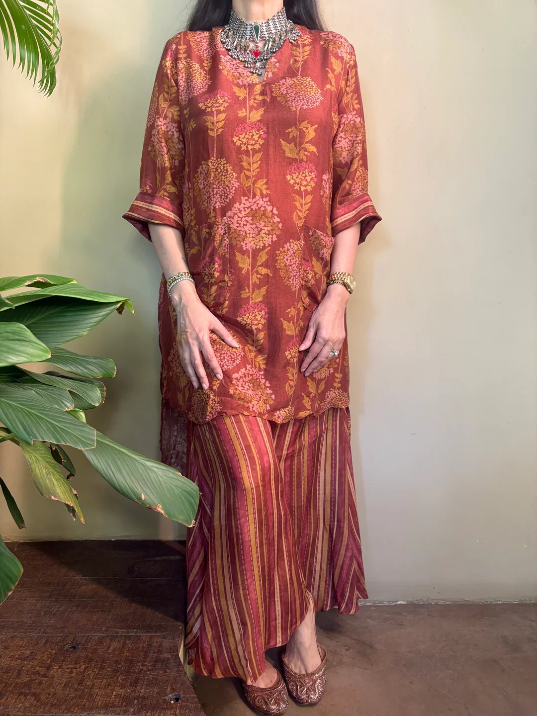 Manaa Cotton Printed Bloom Cord-Set