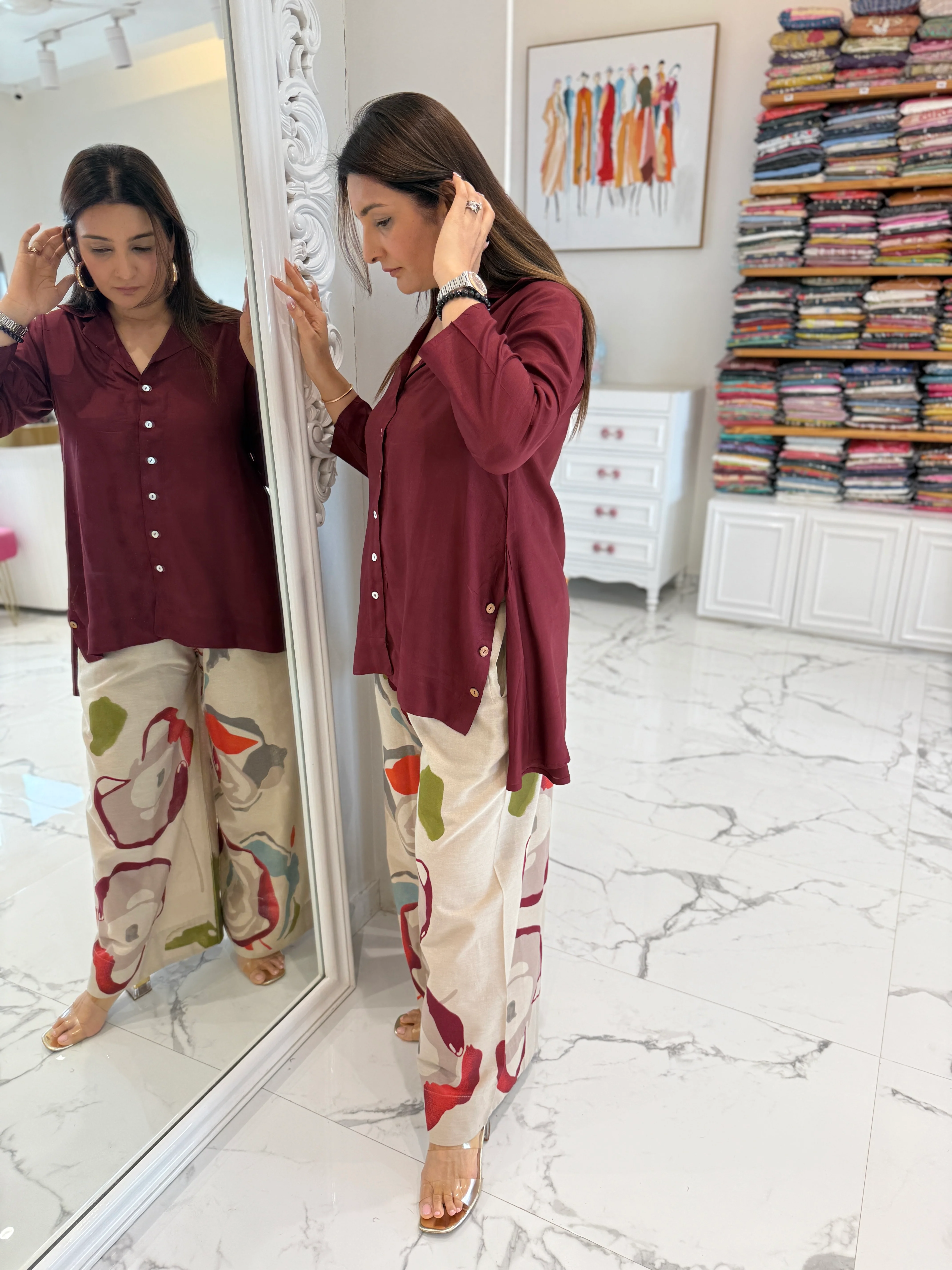 SARAA Muslin Indo-Western Co-ord Sets