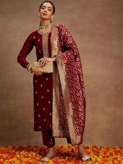 Radiant Magenta Ethnic Kurta-Set