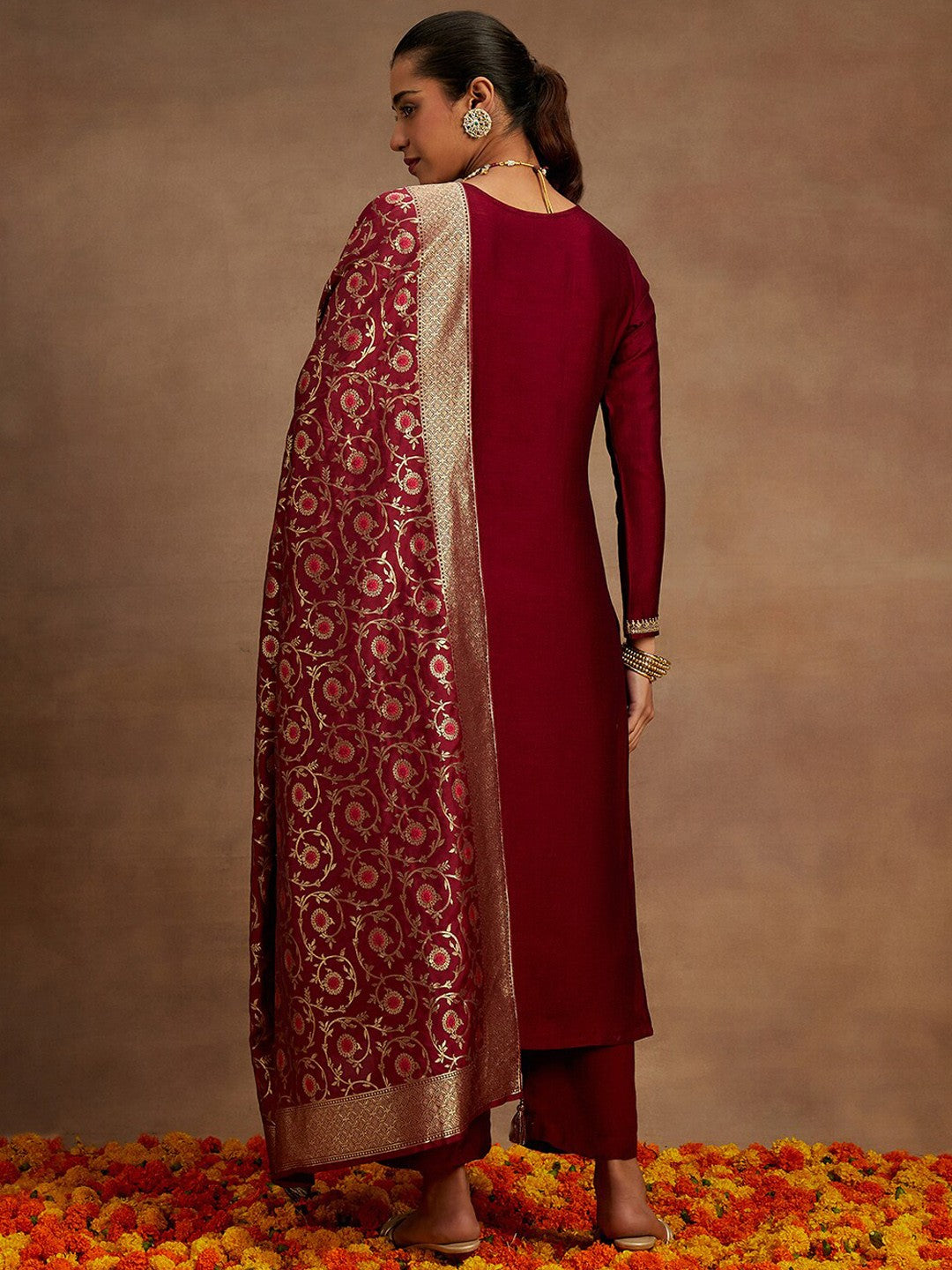 Radiant Magenta Ethnic Kurta-Set