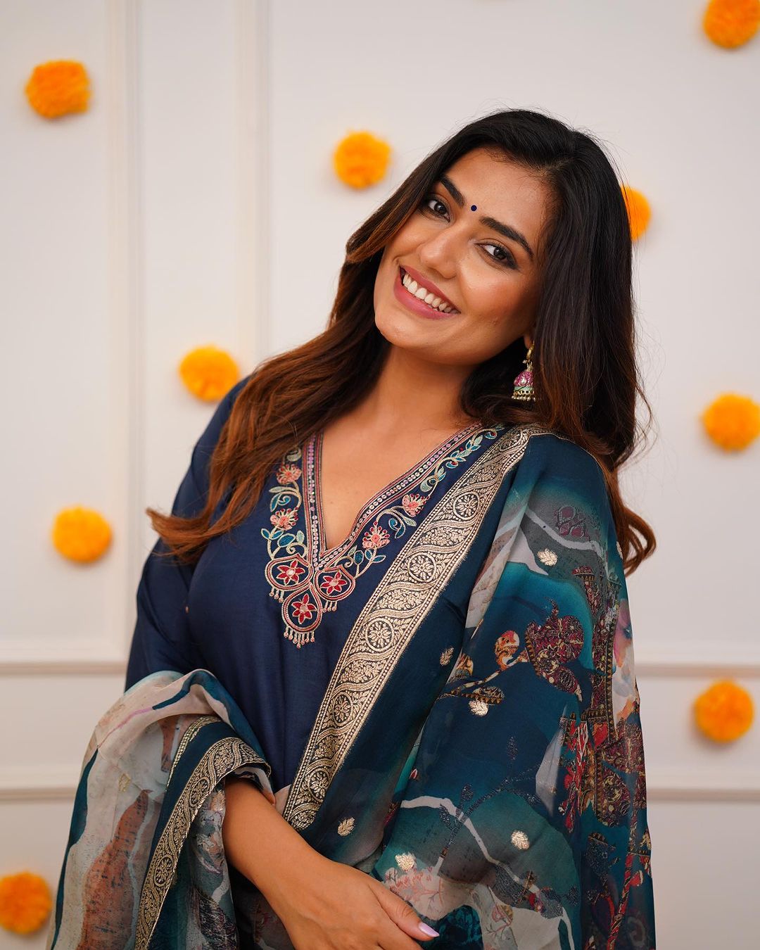 Stunning Rama Ethnic Kurta-Set