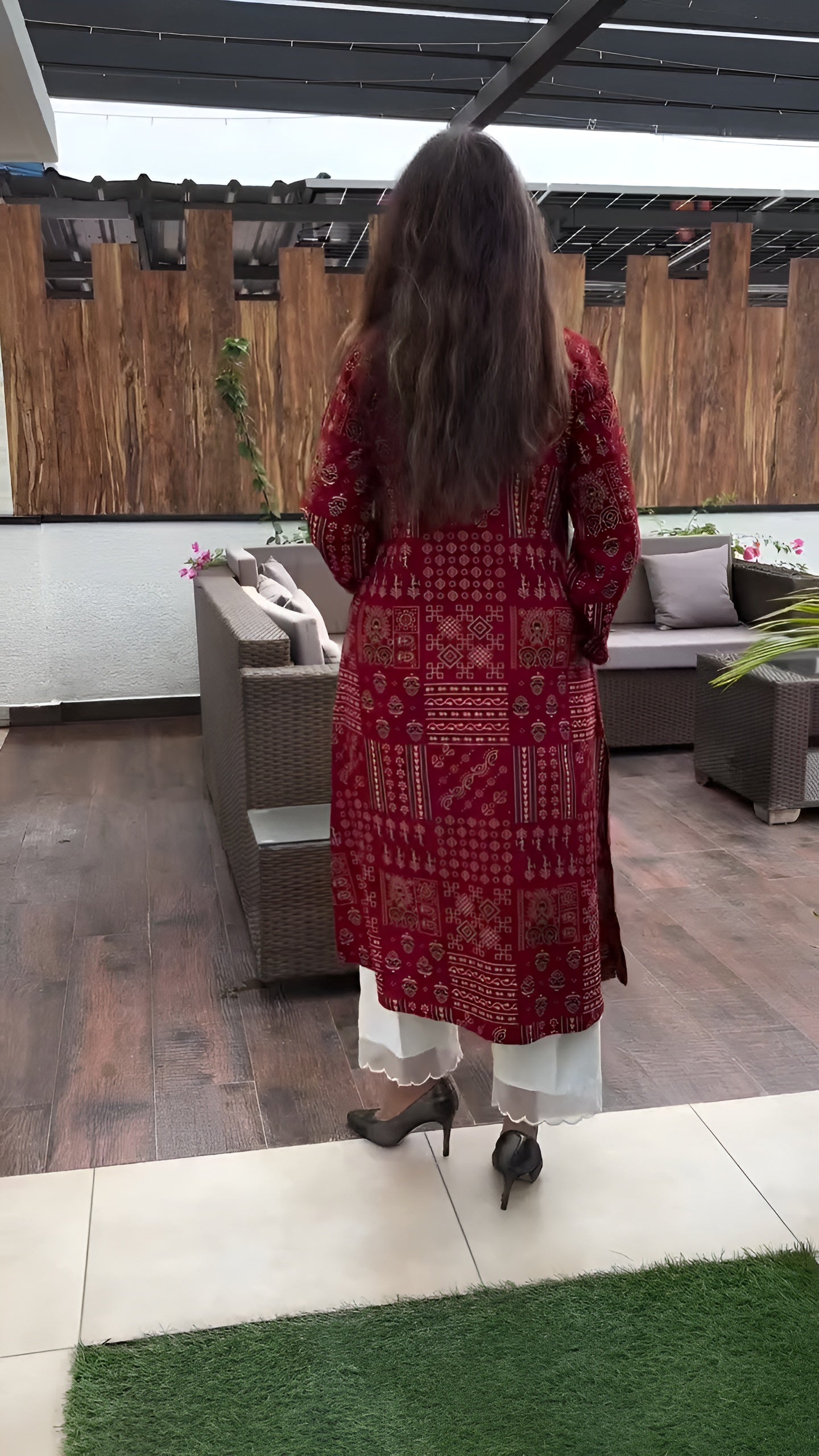 Kunika Ajrakh Print Cotton Kurta