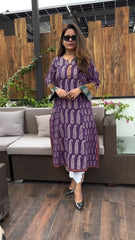 Aarohi Ajrakh Print Cotton Kurta