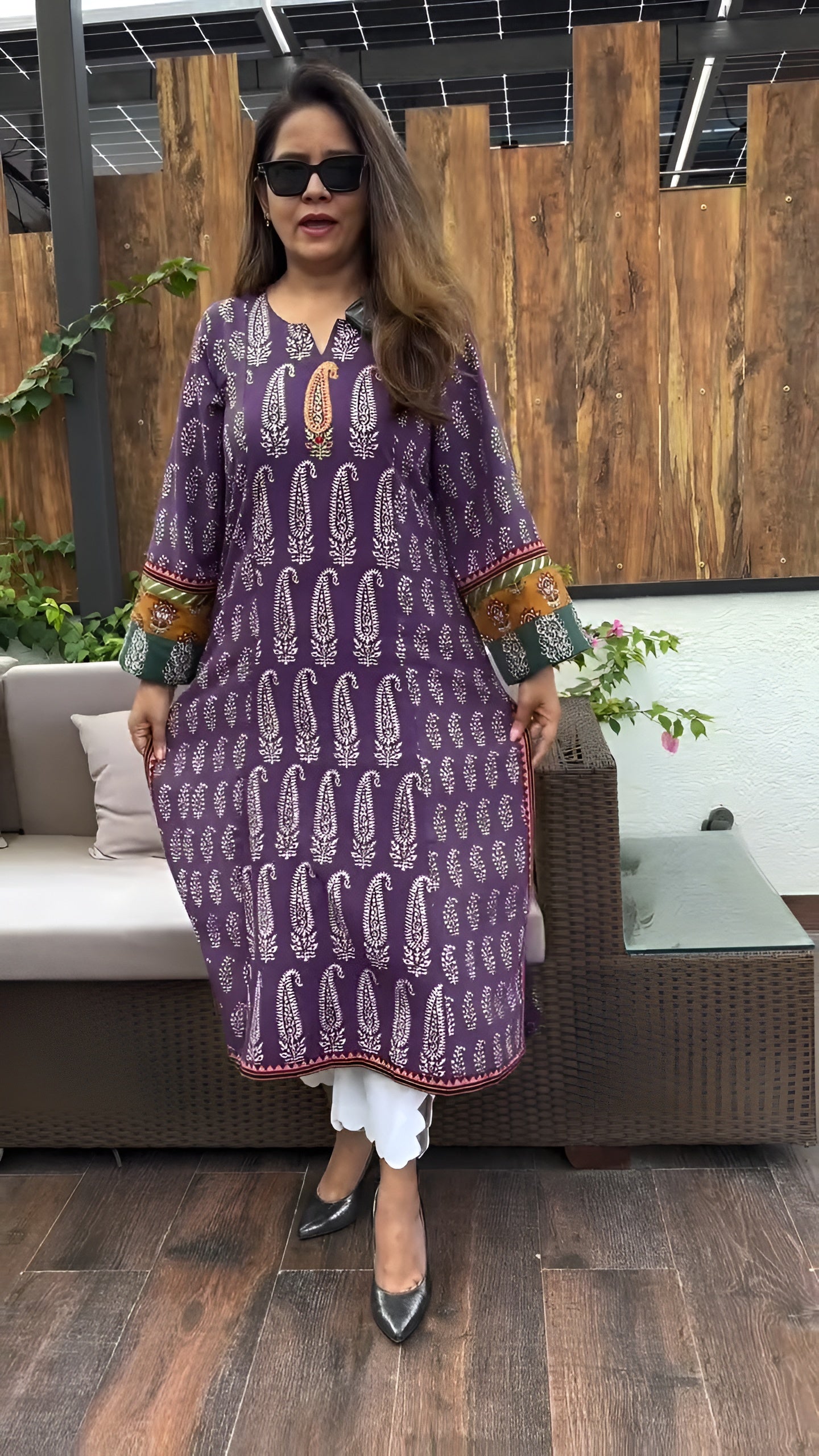 Aarohi Ajrakh Print Cotton Kurta