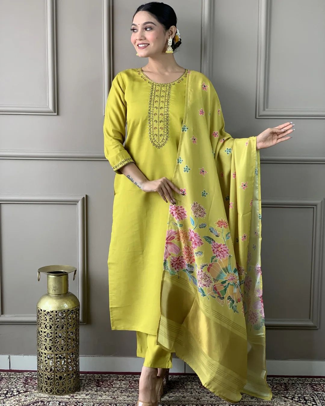 Tropical Lariqc Ethnic Kurta-Set