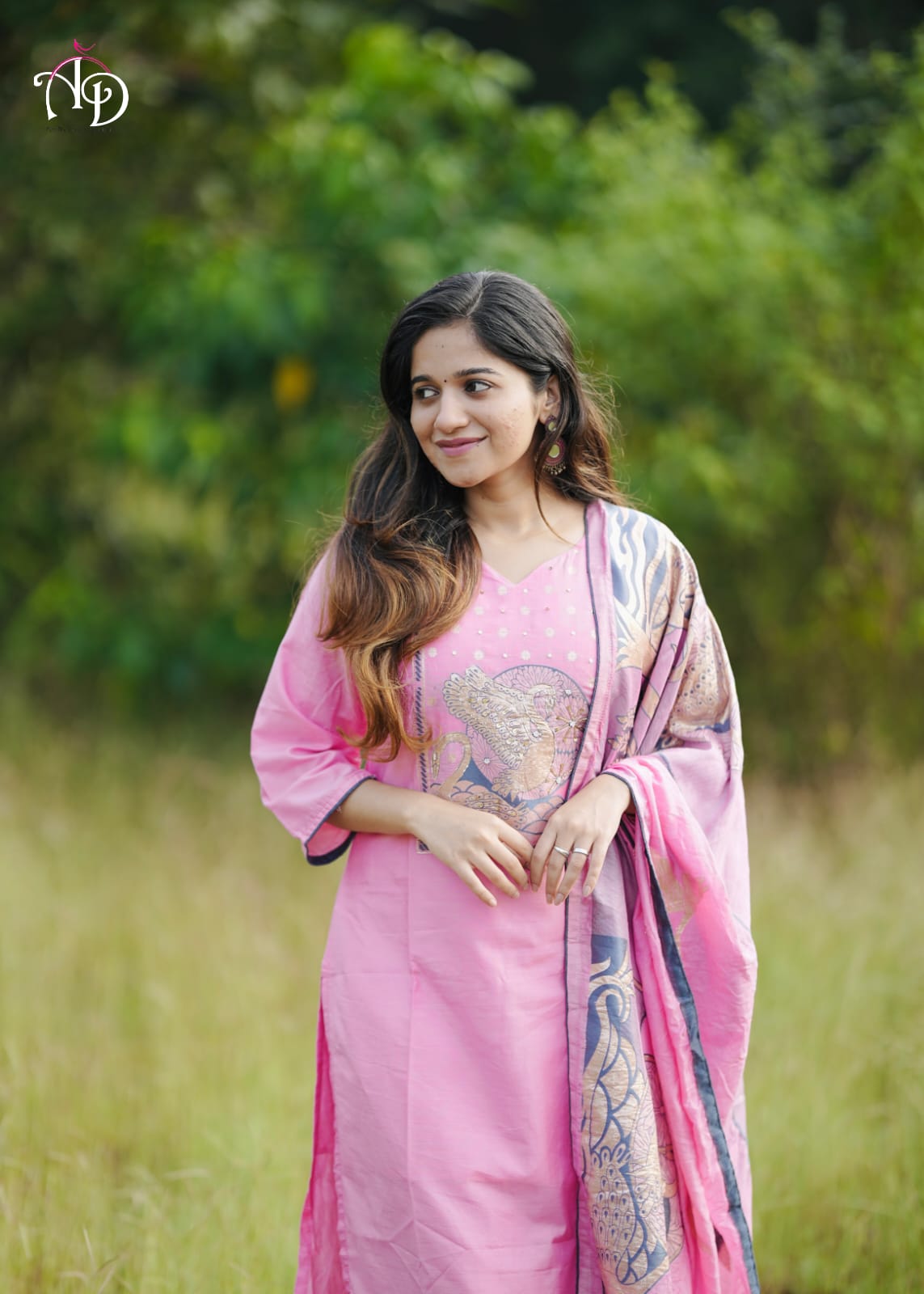 Regal Pink Ethnic Kurta-Set