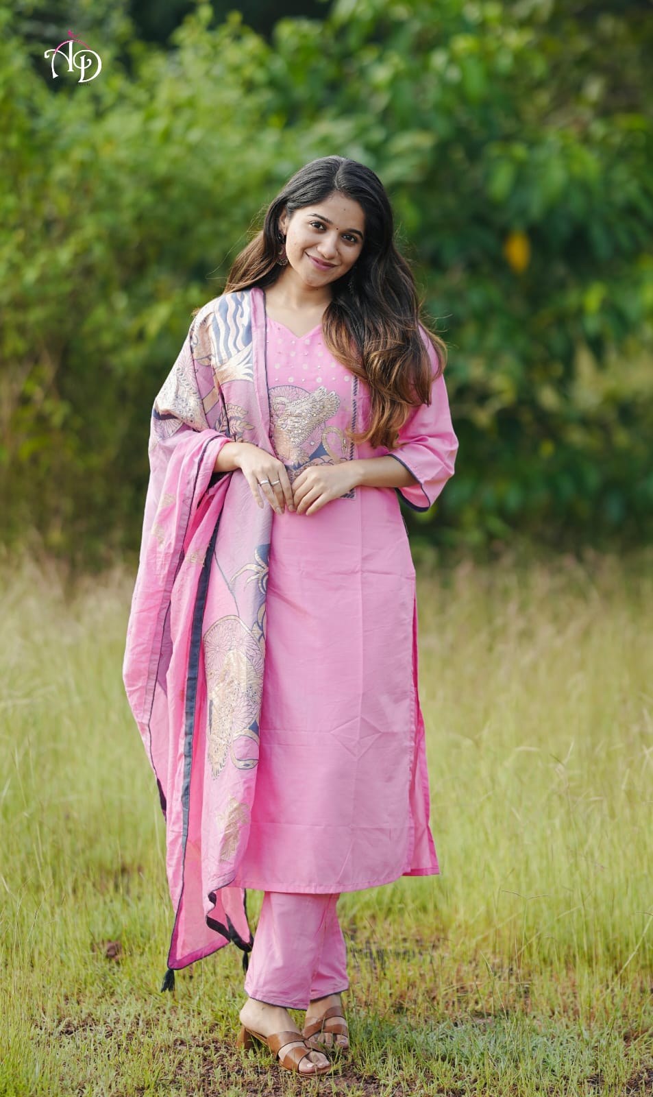 Regal Pink Ethnic Kurta-Set