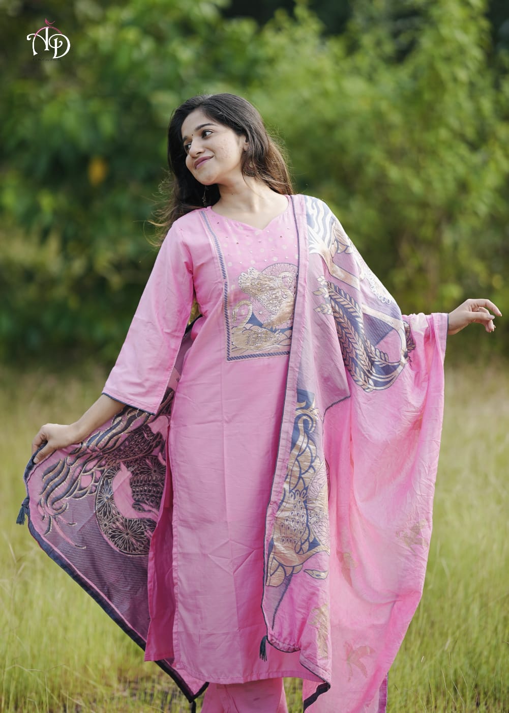 Regal Pink Ethnic Kurta-Set