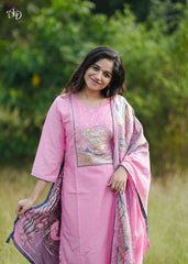 Regal Pink Ethnic Kurta-Set