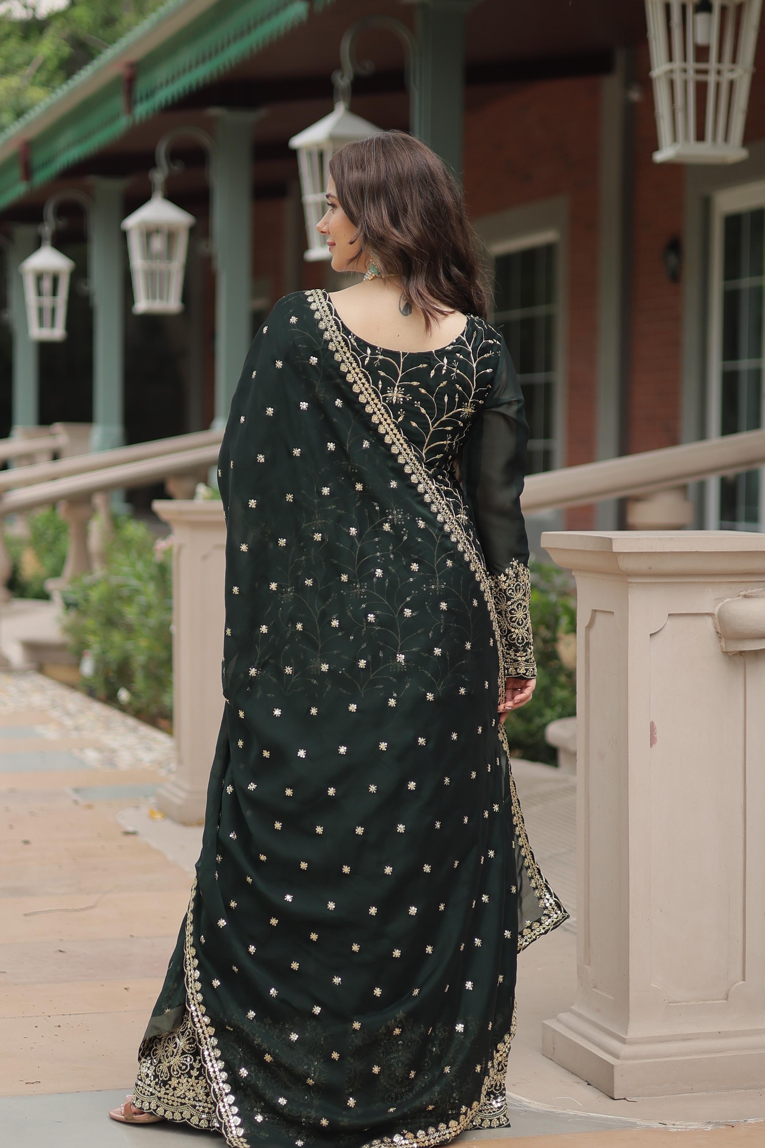 Amazing Green Ethnic Kurta-Set