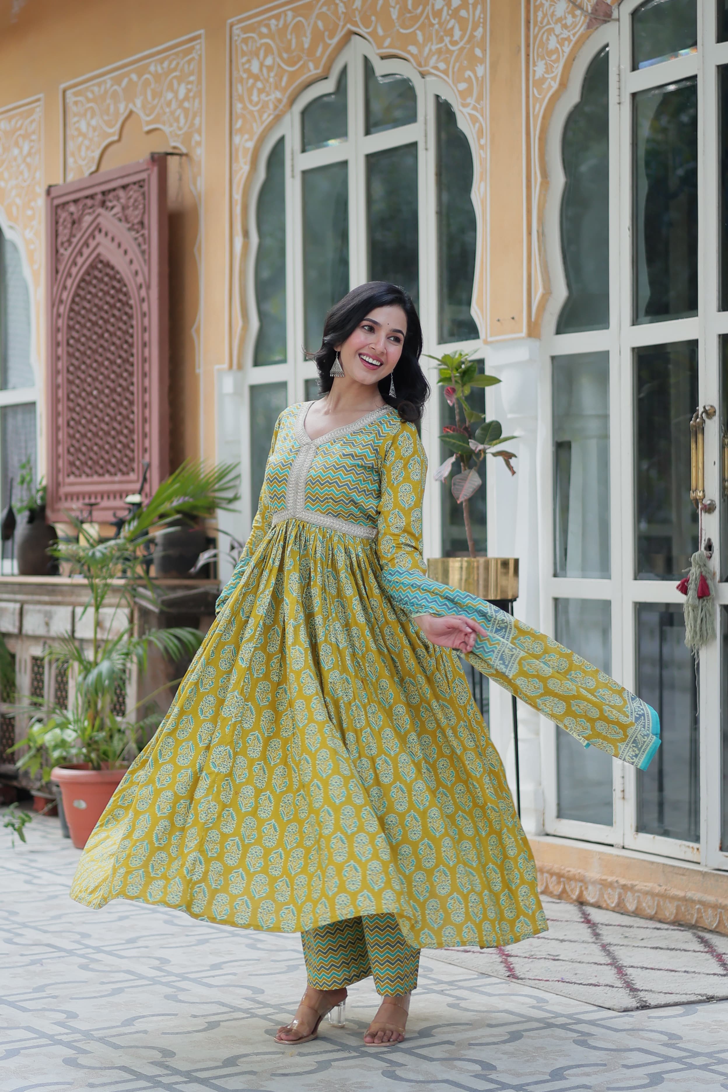 Delicate Pure Cotton Printed Kurta-Set