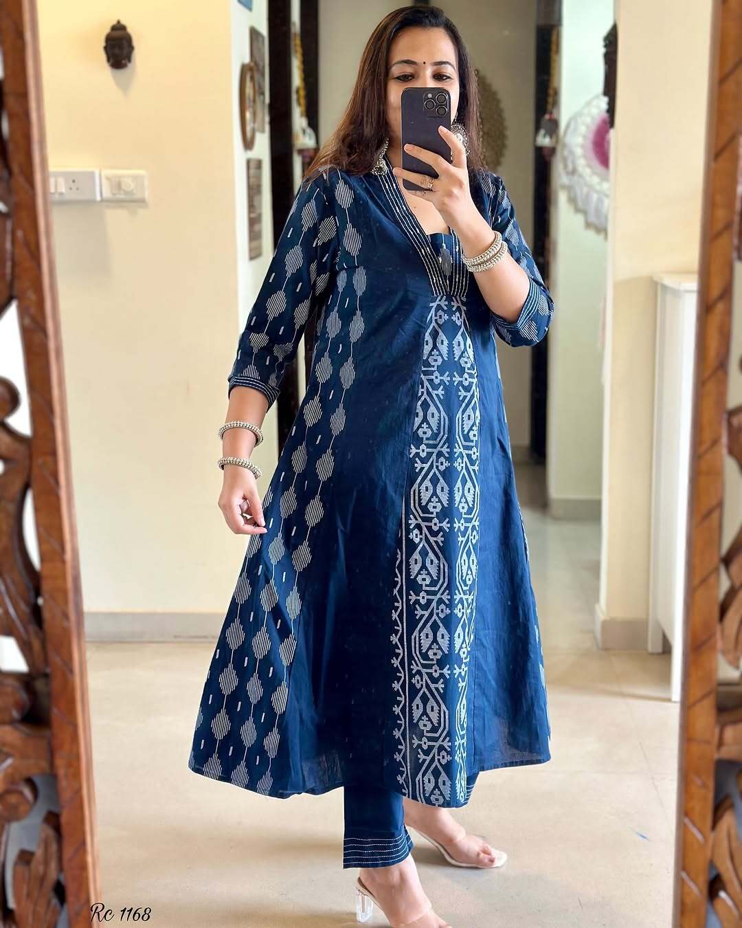 Glorious Blue Ethnic Kurta-Set