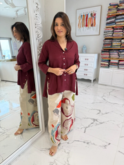 SARAA Muslin Indo-Western Co-ord Sets