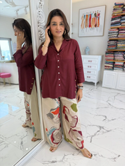 SARAA Muslin Indo-Western Co-ord Sets