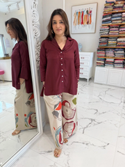 SARAA Muslin Indo-Western Co-ord Sets