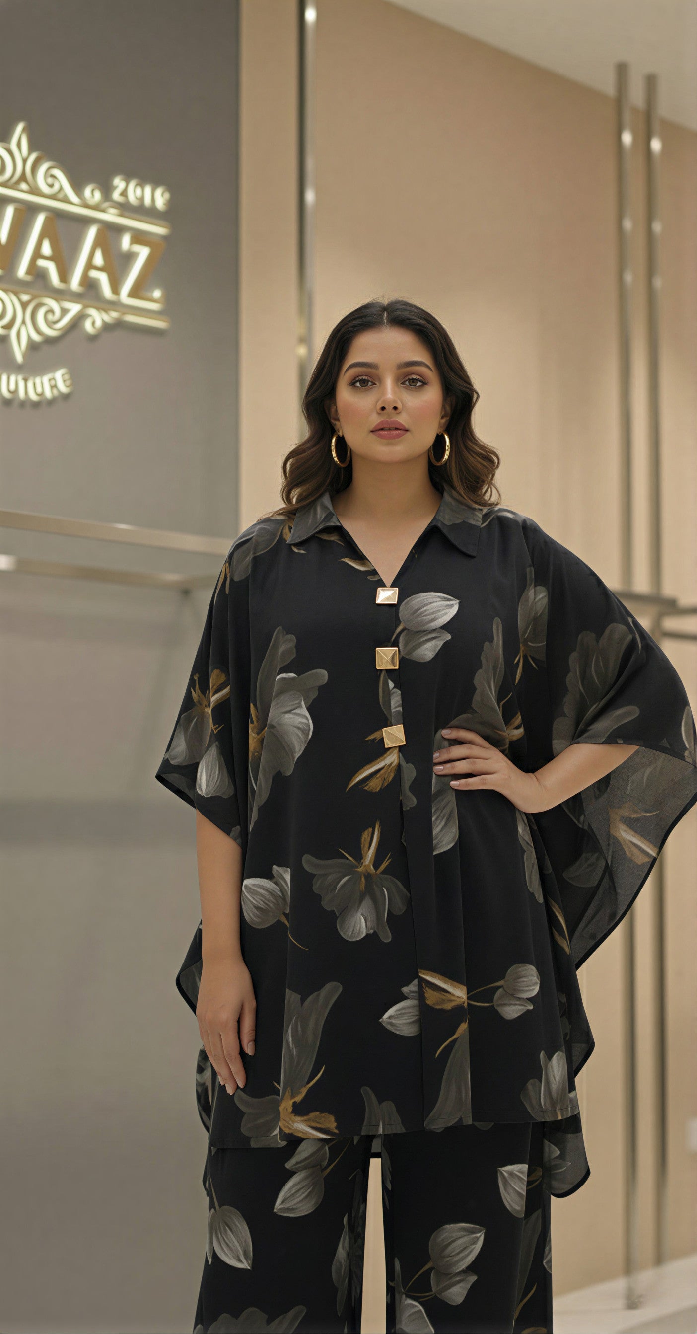 Rafaa Kaftan Style Imported Co-ord Set