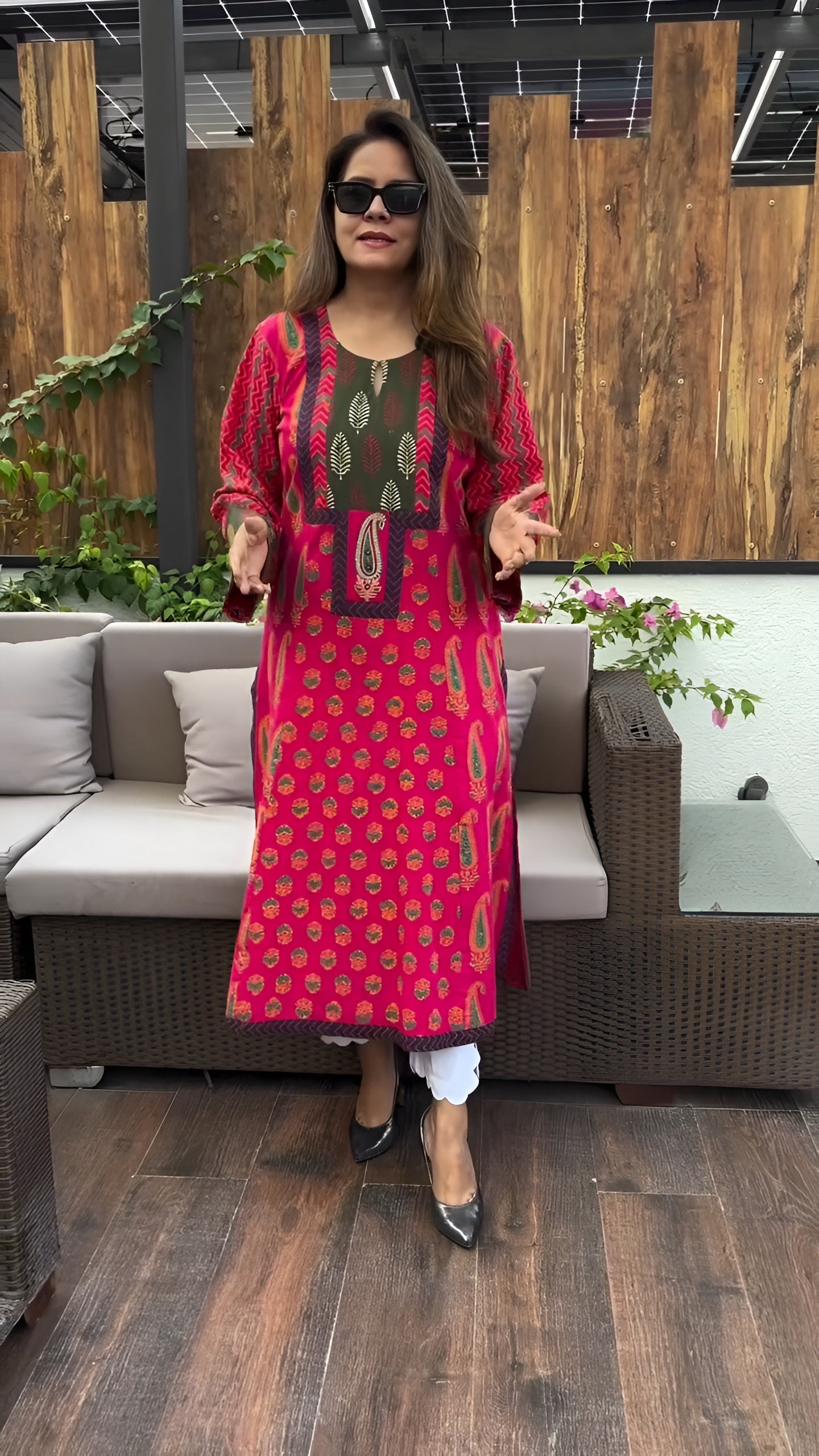 Aarohi Ajrakh Print Cotton Kurta