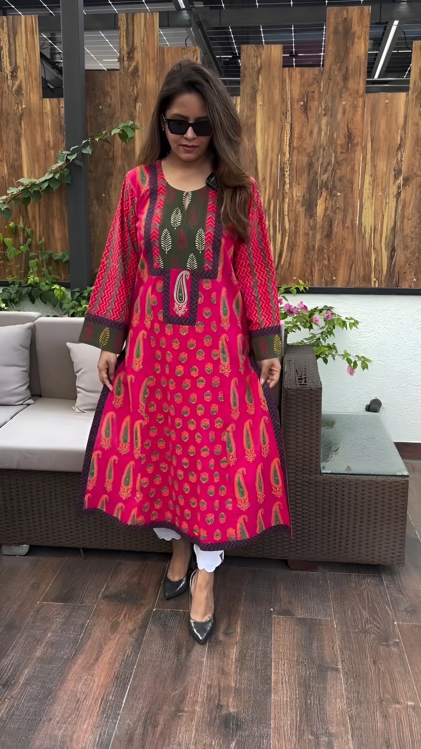 Aarohi Ajrakh Print Cotton Kurta