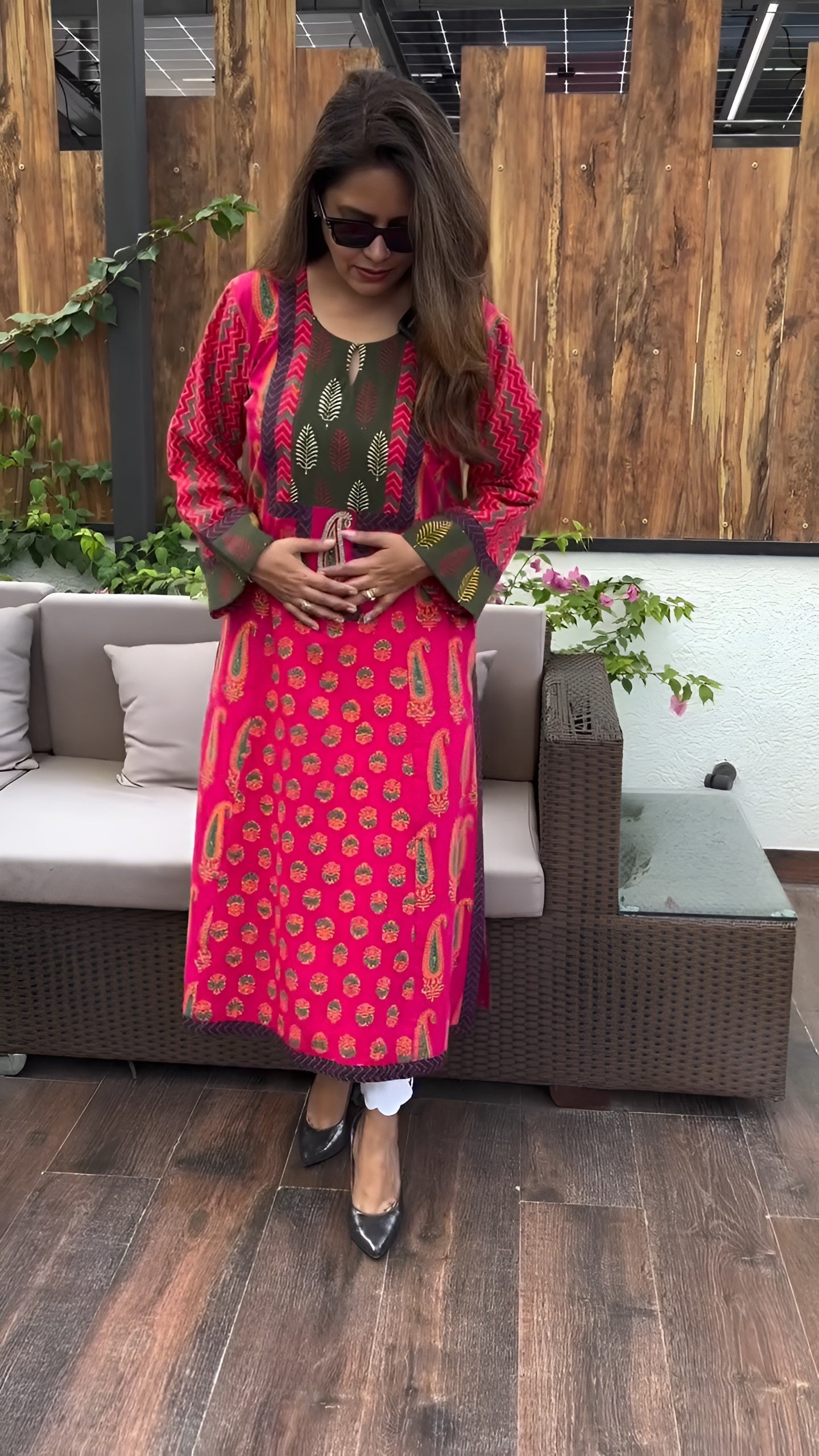 Aarohi Ajrakh Print Cotton Kurta